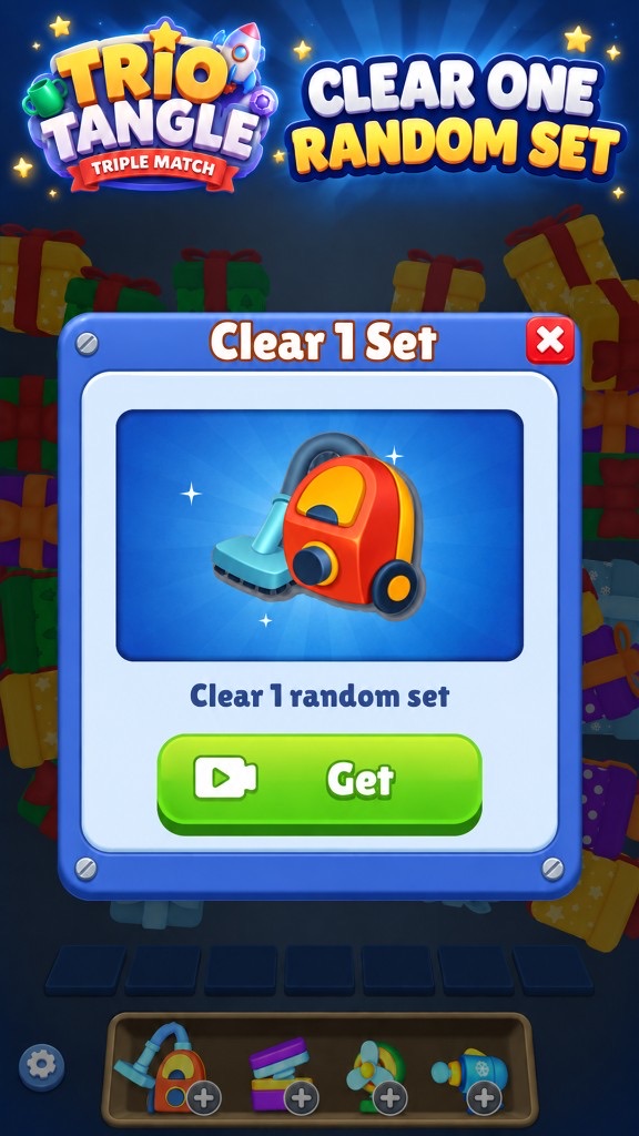 Clear one random set power-up